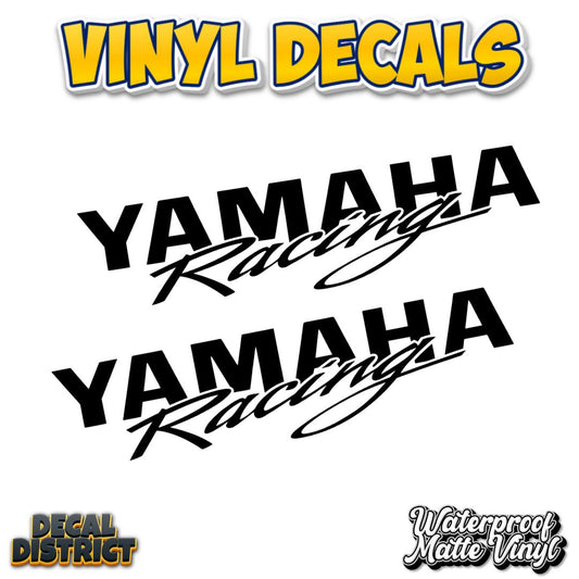Pair of Yamaha Racing Decals - Multiple Sizes - Die Cut Vinyl