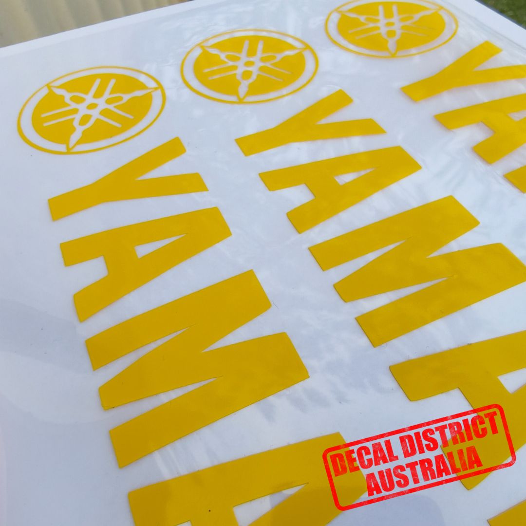 Pair of Yamaha Decals - Multiple Sizes - Die Cut Vinyl