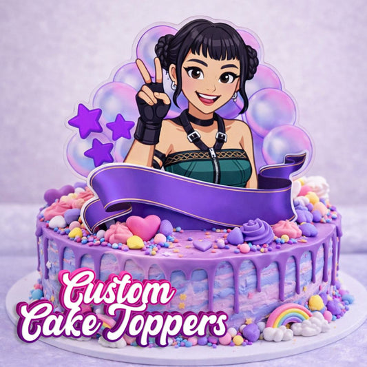 Custom Cake Topper - Zoey Kpop Demon Hunters