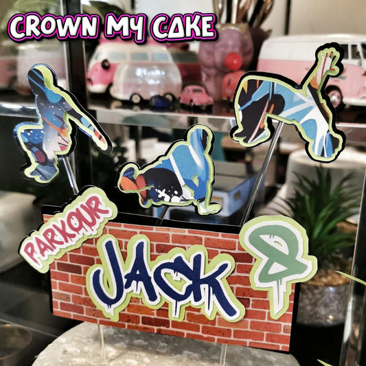 Parkour Custom Cake Topper