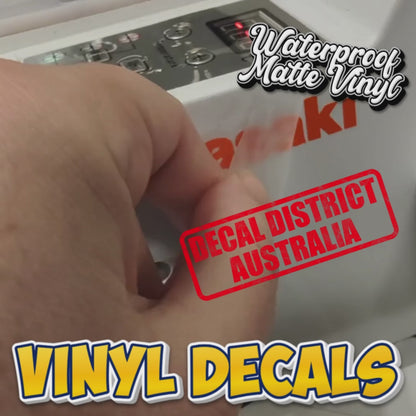 Pair of Kawasaki Decals - Multiple Sizes - Die Cut Vinyl