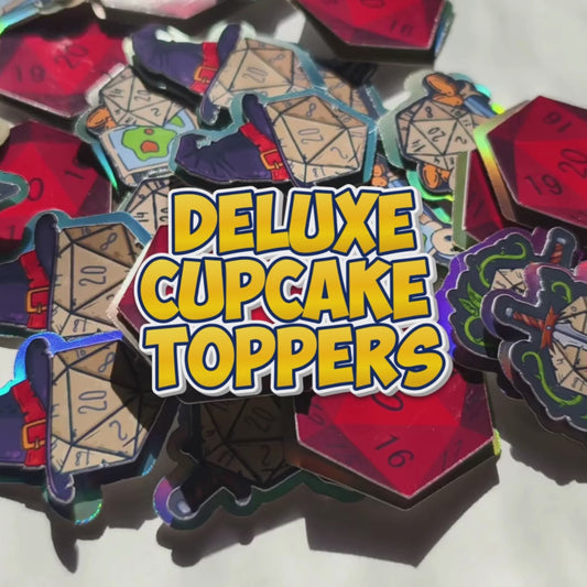 24 Pieces - Dungeons & Dragons  Cupcake Toppers