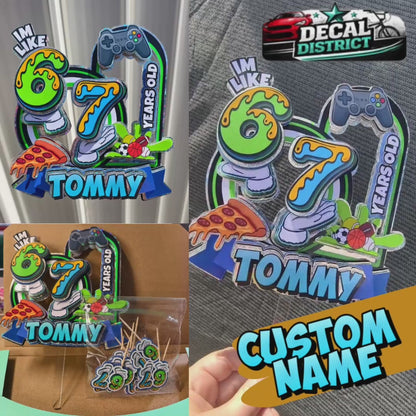 Six Seven Custom Cake Topper - 6 7
