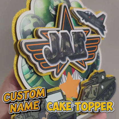 Custom Cake Topper - Army / Military Theme
