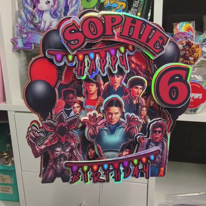 Stranger Things – Custom Birthday Topper