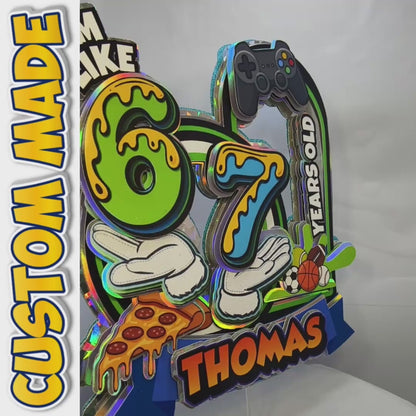 Personalised Cake Topper - Choose Your Own Theme