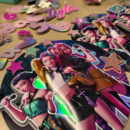 Cake Topper: Personalised KPOP Demon Hunters | Leftover Vault