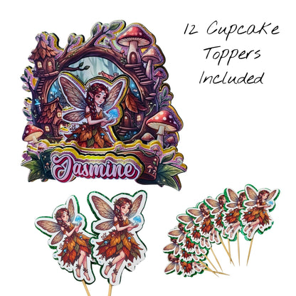 Woodlands Fairy Custom Cake Topper