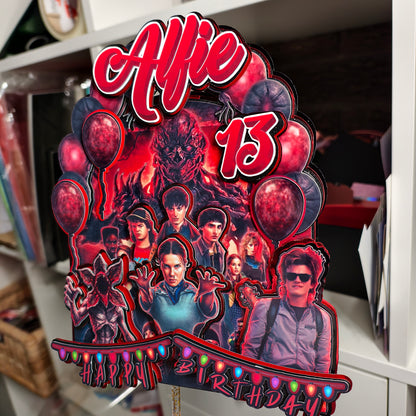 Stranger Things – Custom Birthday Topper