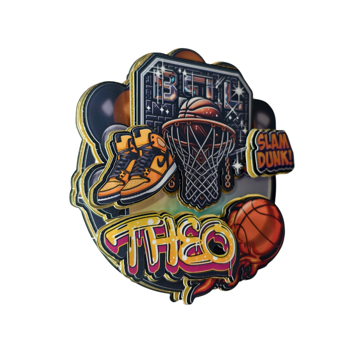 Custom Cake Topper - Basketball