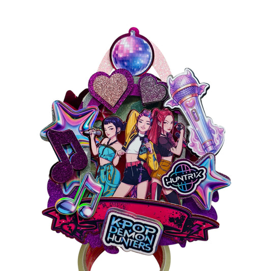 Personalised KPOP Demonhunters Cake Topper | Leftover Vault II